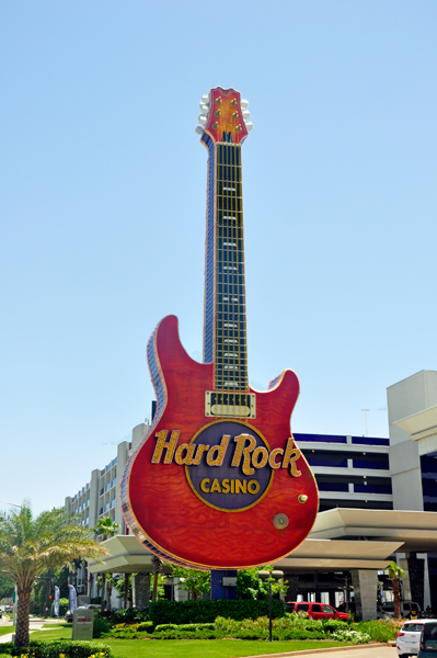 Giant Hard Rock Casino guitar
